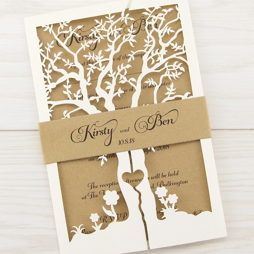 Laser Cut Wedding Invitations Money Back Guarantee Pure