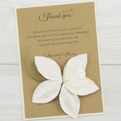 Angel Orchid Thank you Card