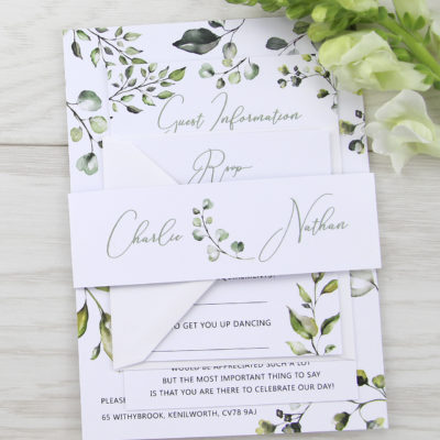 Willow Wedding and Evening Invitation