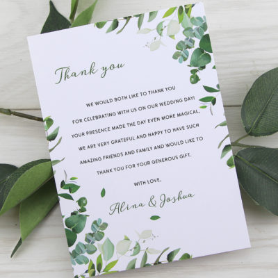 Meadow Thank you Card