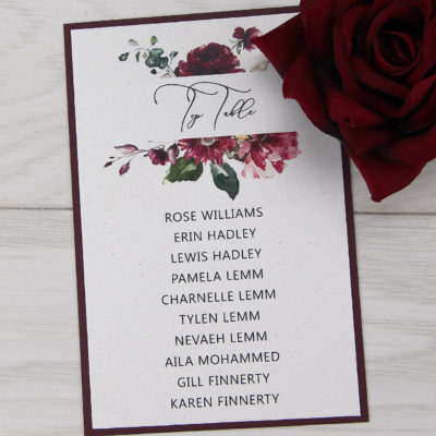 Bryony Claret Table for Own Mount