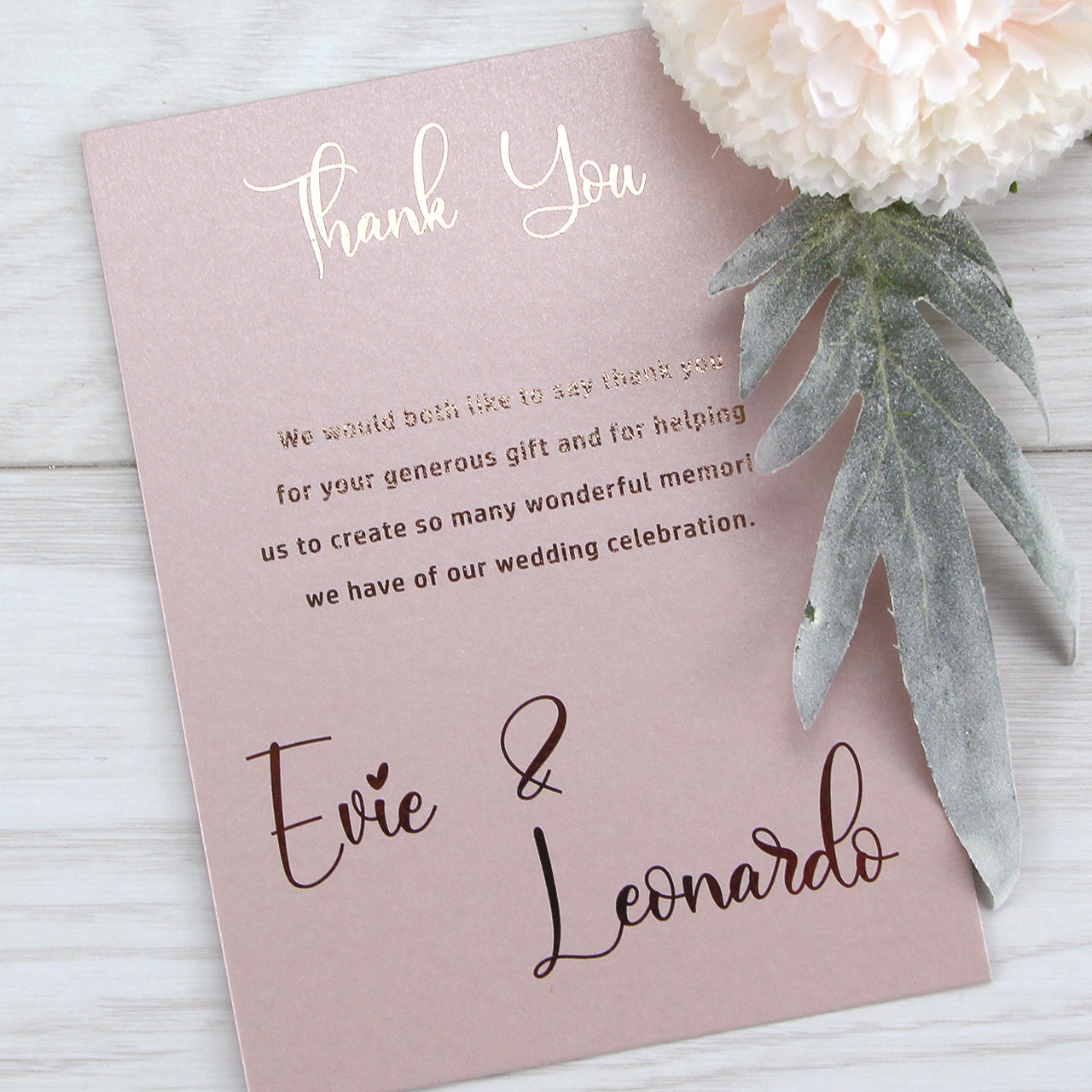 Evie Thank you Card Pure Invitation Wedding Invites