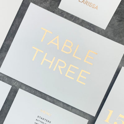 Larissa Table Name / Number