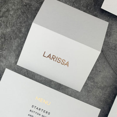 Larissa Place Card