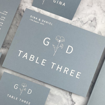 Gina Table Name / Number