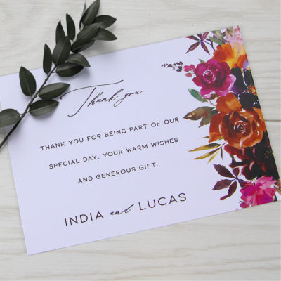 India Thank you Card