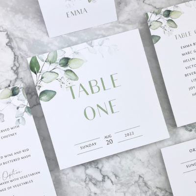Emma Table Name / Number