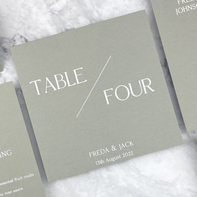 Freda Table Name / Number