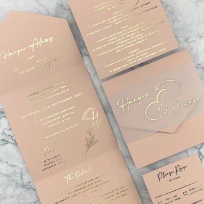 Harper Wrap Wedding Invitation