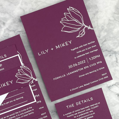 Lily Wedding and Evening Invitation
