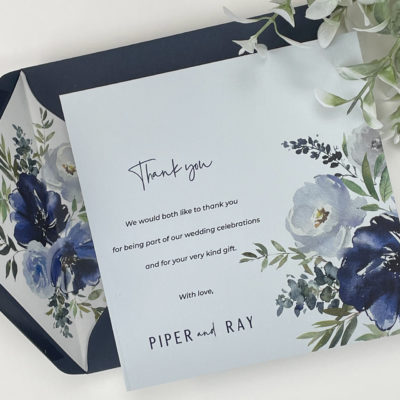 Piper Thank you card