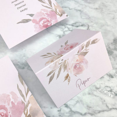 Piper Pinks Place Card