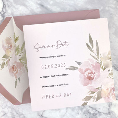 Piper Pinks Save the Date