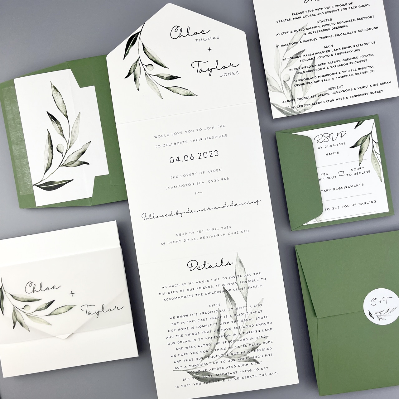 B Foiled Envelope Seal Stickers - Pure Invitation Wedding Invites