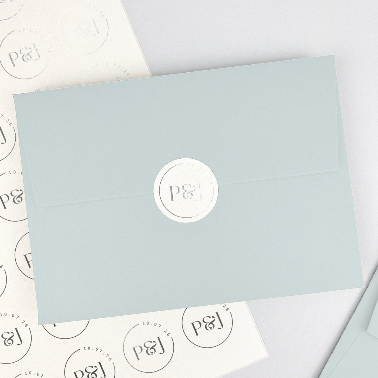 Parker Foiled Envelope Seal Stickers - Pure Invitation Wedding Invites
